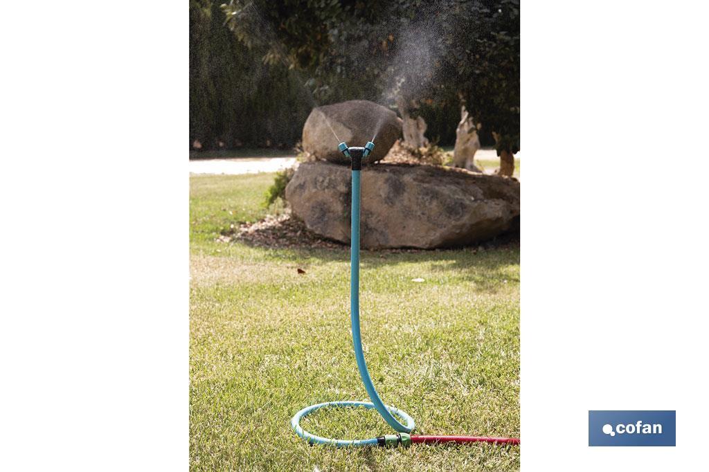 Torre de nebulización de 79 cm de altura con 2 boquillas ajustables | Perfecta para exteriores - Cofan