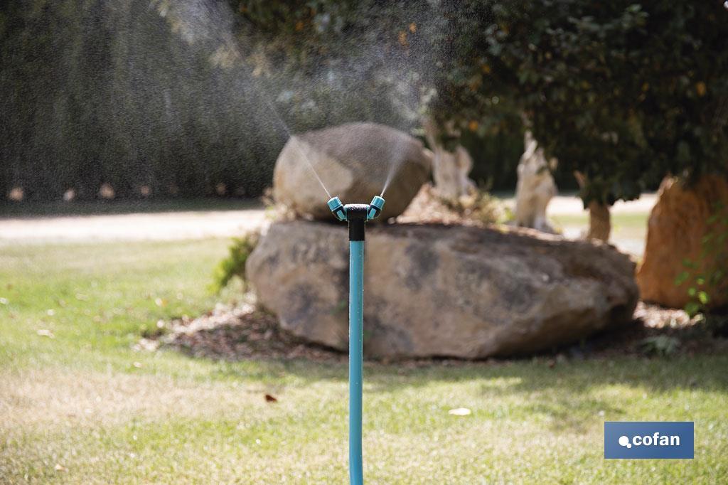 Torre de nebulización de 79 cm de altura con 2 boquillas ajustables | Perfecta para exteriores - Cofan