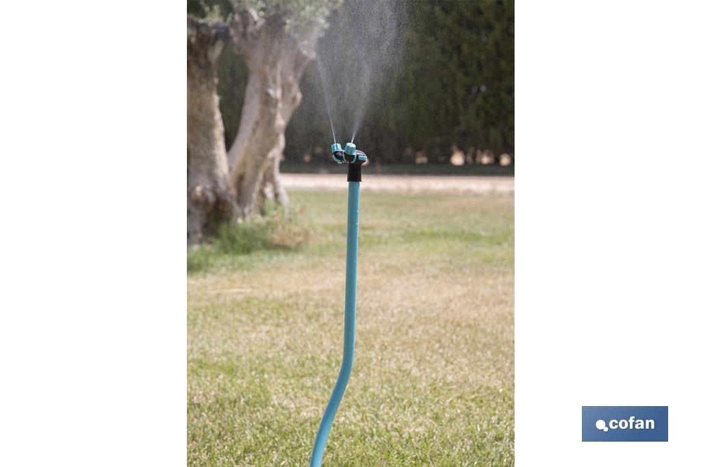 Torre de nebulización de 79 cm de altura con 2 boquillas ajustables | Perfecta para exteriores - Cofan
