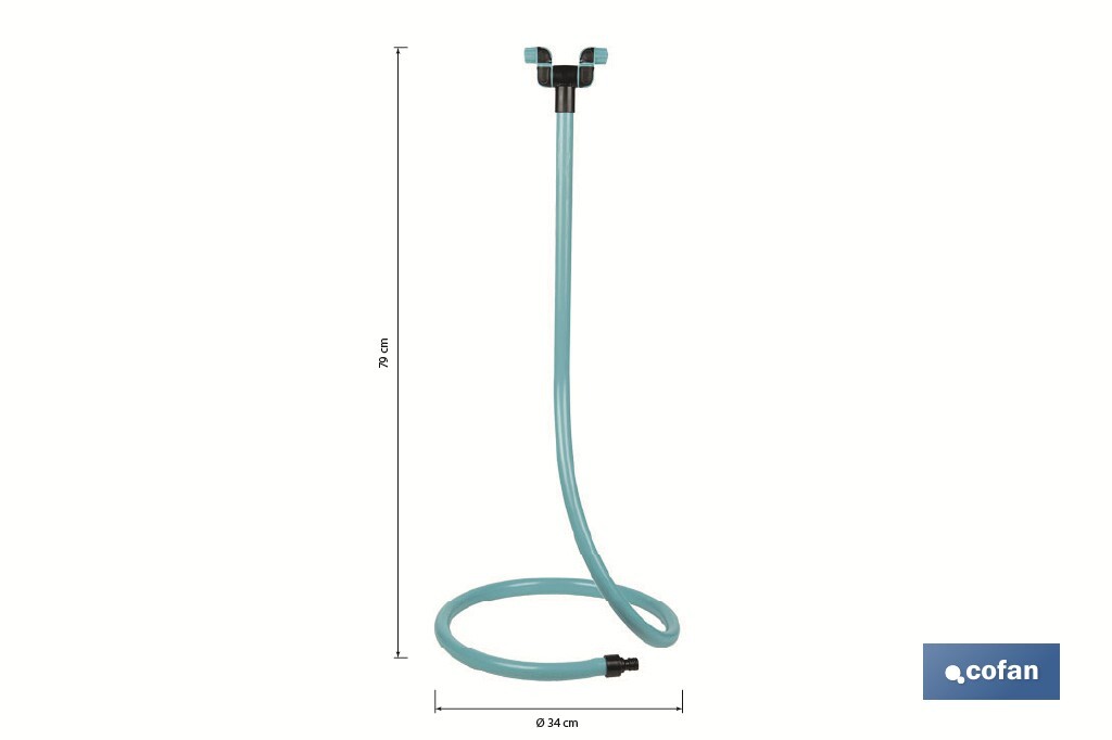 Misting tower of 79 cm in height with 2 adjustable nozzles |  Perfect for outdoor use - Cofan