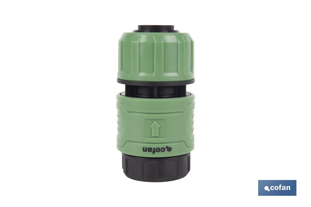 Garden hose repair connector | ABS fitting | UV resistance | Quick and easy connection | 1" repair fitting Ø25mm  - Cofan