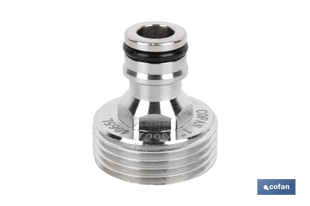 Adaptador de latón de rosca macho | Diferentes medidas | Apto para manguera | Ideal para jardinería - Cofan