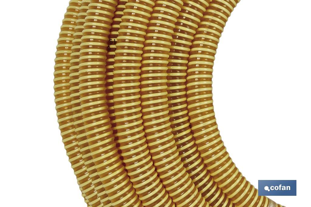 Roll of suction hose pipe | Yellow | Plasticised PVC - Cofan