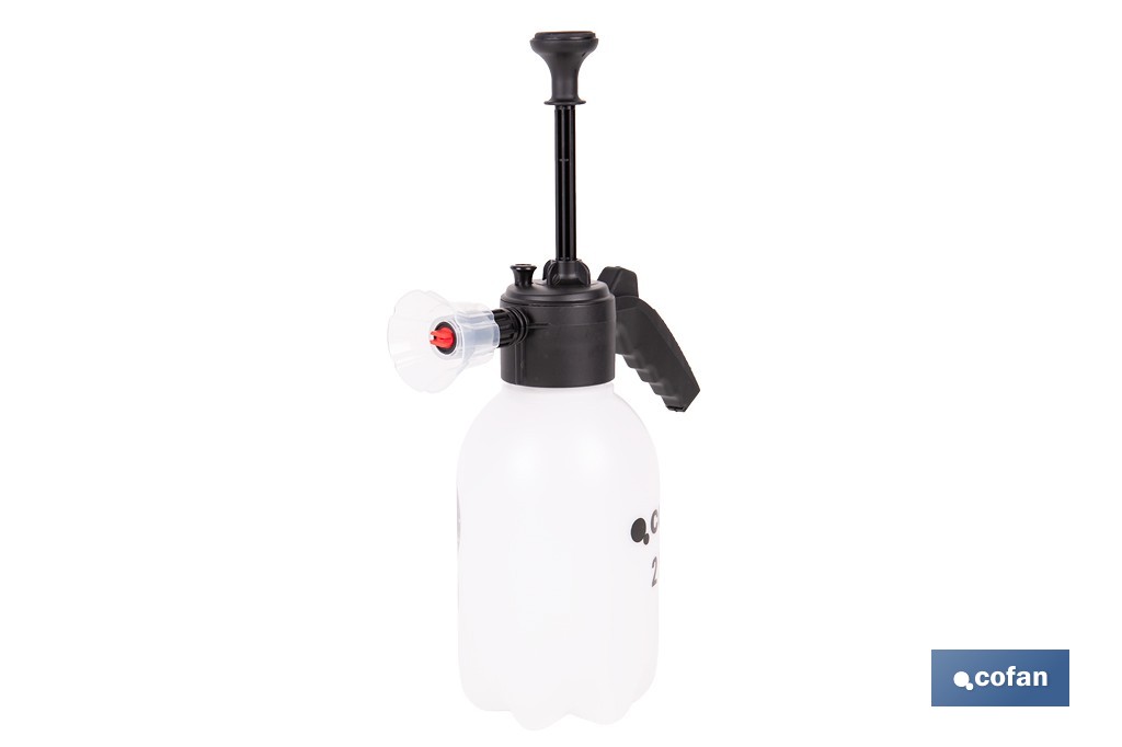 Pulverizador manual 2 litros para líquido y espuma | Uso agrícola y jardinería | Boquillas incluidas - Cofan