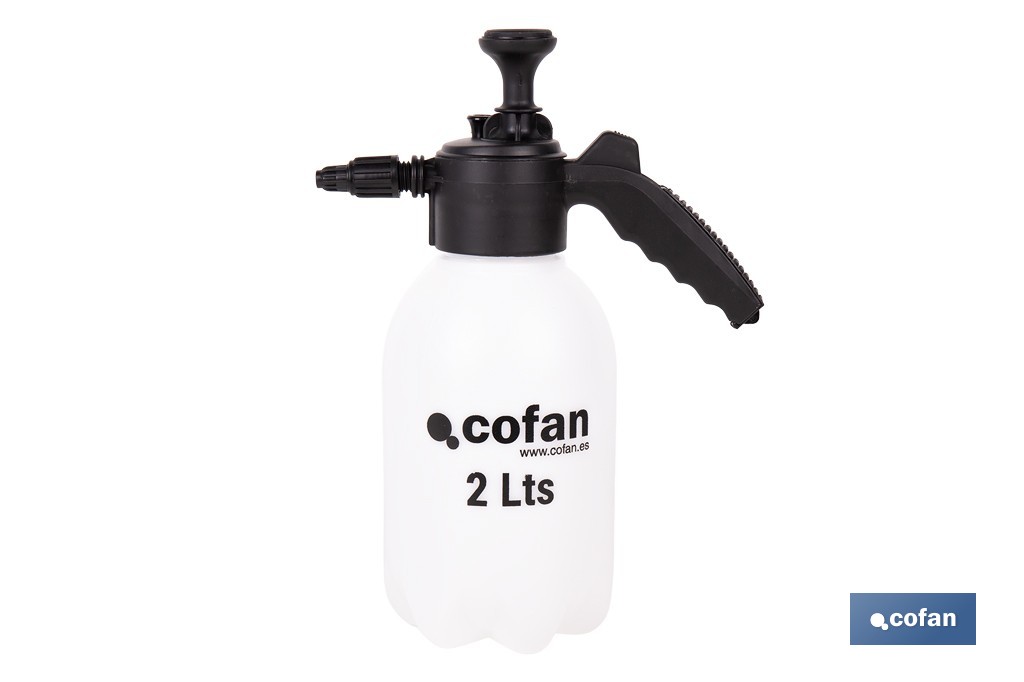 Pulverizador manual 2 litros para líquido y espuma | Uso agrícola y jardinería | Boquillas incluidas - Cofan