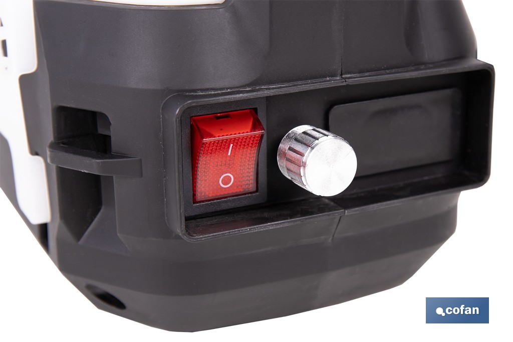 Pulverizador de espalda eléctrico | Sulfatadora a batería Li-Ion 12 V 2.0 Ah | Disponible en diferentes capacidades - Cofan