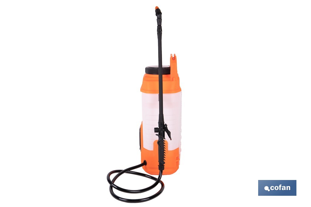 Pulverizador de espalda eléctrico | Sulfatadora a batería Li-Ion 12 V 2.0 Ah | Disponible en diferentes capacidades - Cofan
