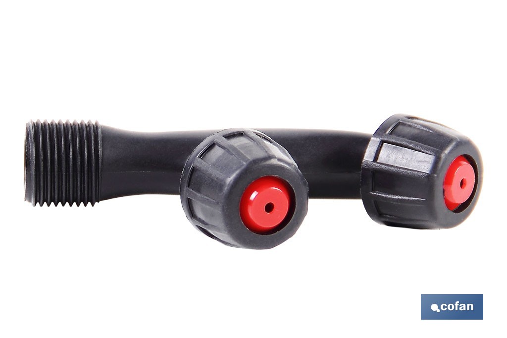 Hand-operated backpack sprayer | Capacity: 12 litres | Orange/black - Cofan