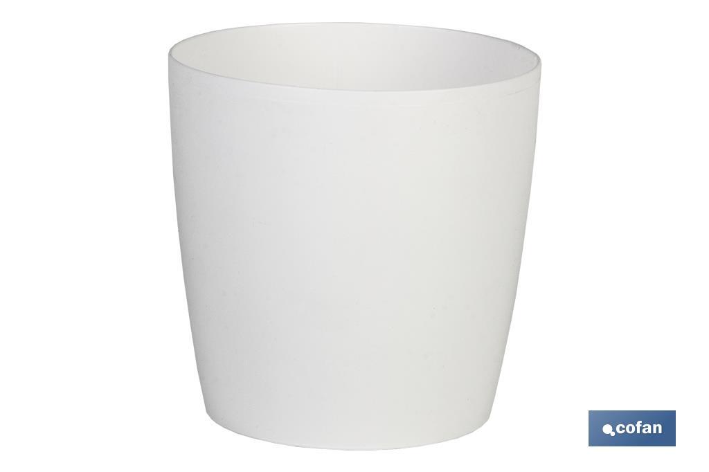 Vaso di polipropilene rotondo | Per piante e fiori | Ideale sia per l'interno che l'esterno - Cofan