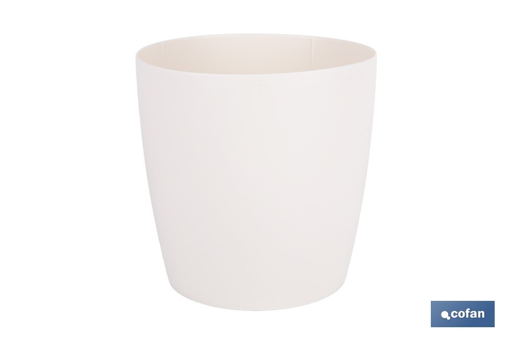 Round polypropylene pot | Special for plants and flowers | Perfect for indoor or outdoor use - Cofan
