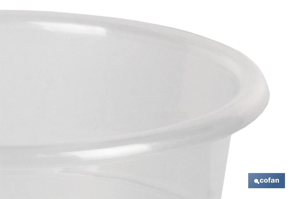 Maceta transparente modelo Orquídea  | Especial para plantas y flores | Perfecta para colocar en exterior y en interior - Cofan