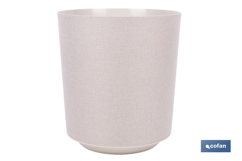 Macetas decorativas para interior | Maceteros redondos | Material: Polipropileno | Disponibles en diferentes colores y medidas - Cofan