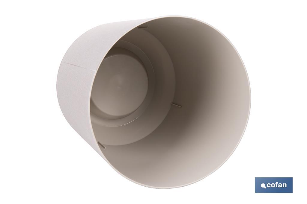 Macetas decorativas para interior | Maceteros redondos | Material: Polipropileno | Disponibles en diferentes colores y medidas - Cofan