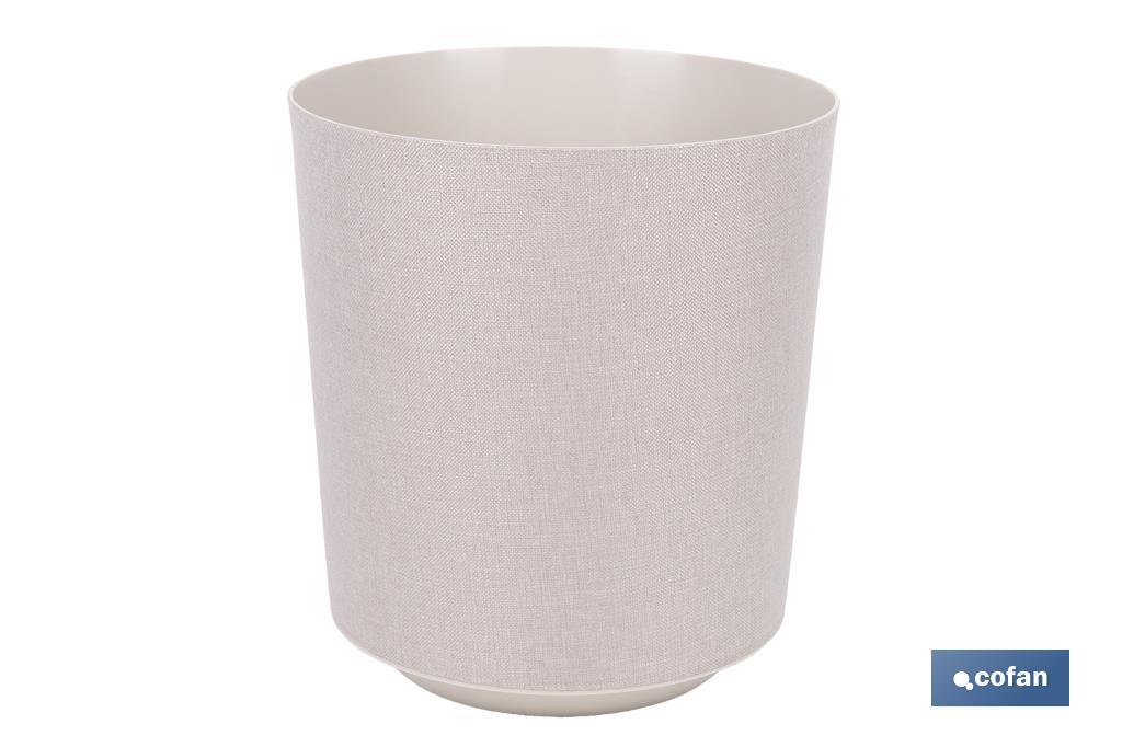 Macetas decorativas para interior | Maceteros redondos | Material: Polipropileno | Disponibles en diferentes colores y medidas - Cofan