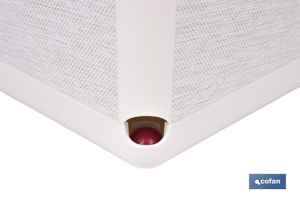 Maceteros decorativos para interior | Macetas cuadradas con plato integrado | Con señalizador de riego | Disponibles en diferentes colores y medidas - Cofan