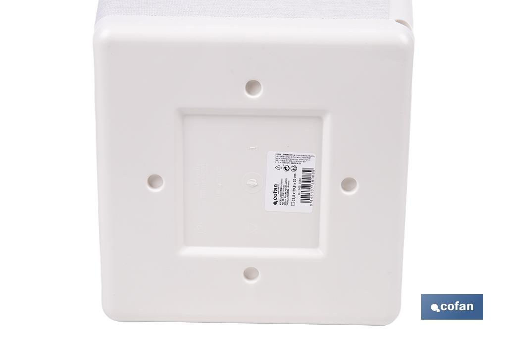Maceteros decorativos para interior | Macetas cuadradas con plato integrado | Con señalizador de riego | Disponibles en diferentes colores y medidas - Cofan