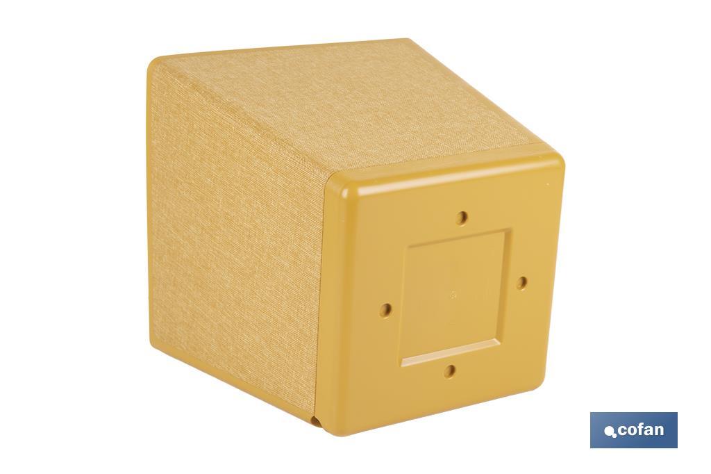 Maceteros decorativos para interior | Macetas cuadradas con plato integrado | Con señalizador de riego | Disponibles en diferentes colores y medidas - Cofan