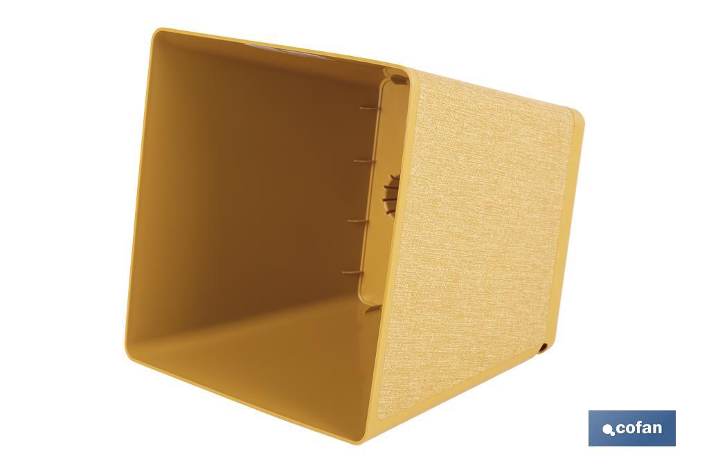 Maceteros decorativos para interior | Macetas cuadradas con plato integrado | Con señalizador de riego | Disponibles en diferentes colores y medidas - Cofan