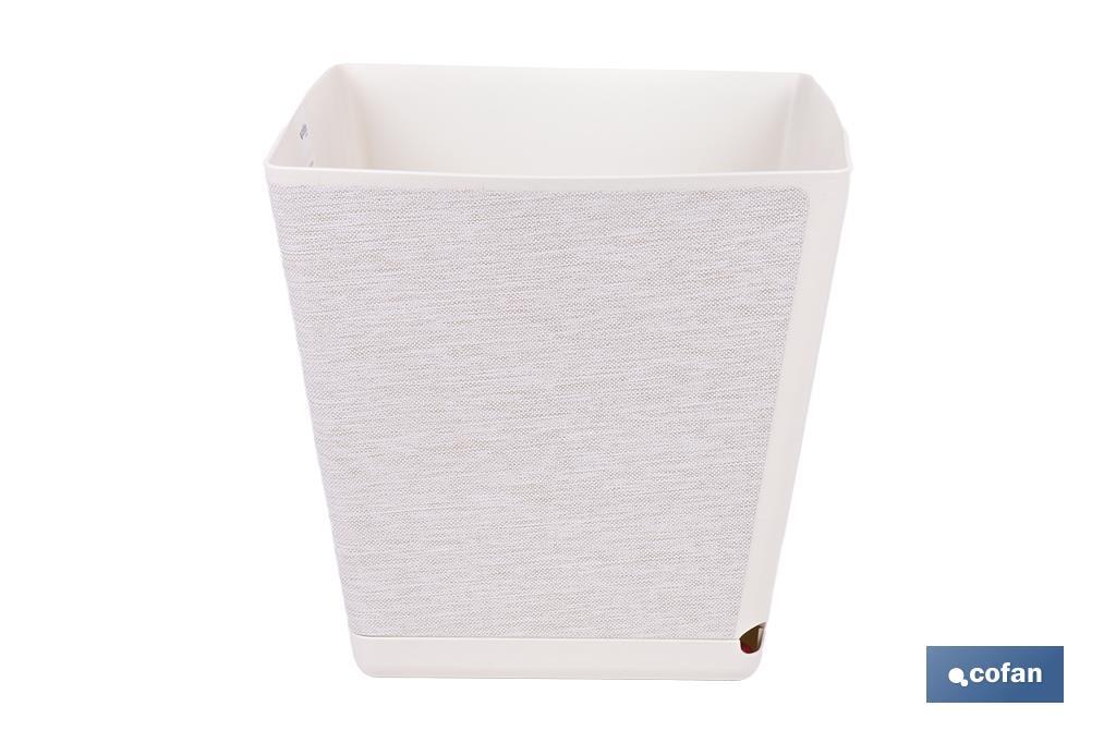 Maceteros decorativos para interior | Macetas cuadradas con plato integrado | Con señalizador de riego | Disponibles en diferentes colores y medidas - Cofan