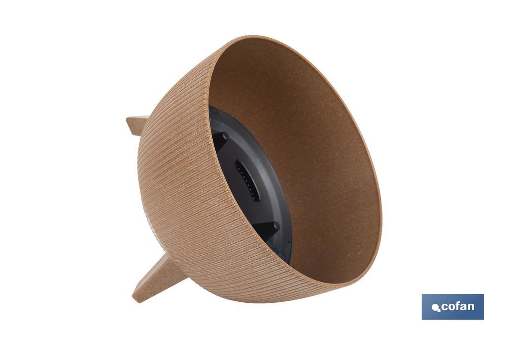 Macetas decorativas con patas desmontables | Macetas redondas con rayas | Resistentes a UV | Disponibles en varios colores y diferentes medidas - Cofan