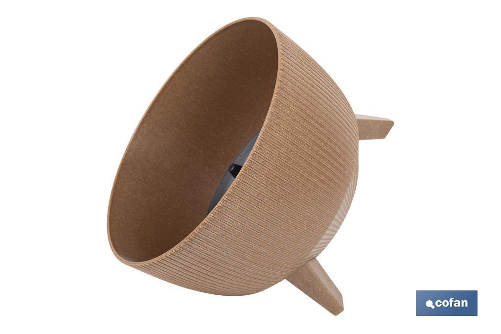 Macetas decorativas con patas desmontables | Macetas redondas con rayas | Resistentes a UV | Disponibles en varios colores y diferentes medidas - Cofan