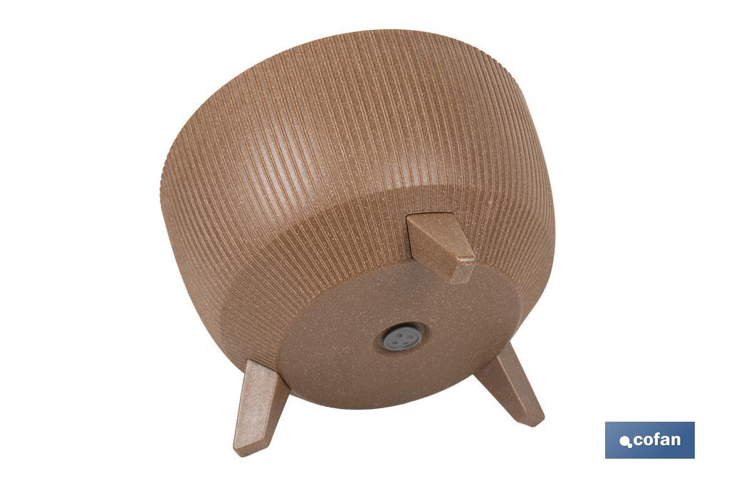 Macetas decorativas con patas desmontables | Macetas redondas con rayas | Resistentes a UV | Disponibles en varios colores y diferentes medidas - Cofan