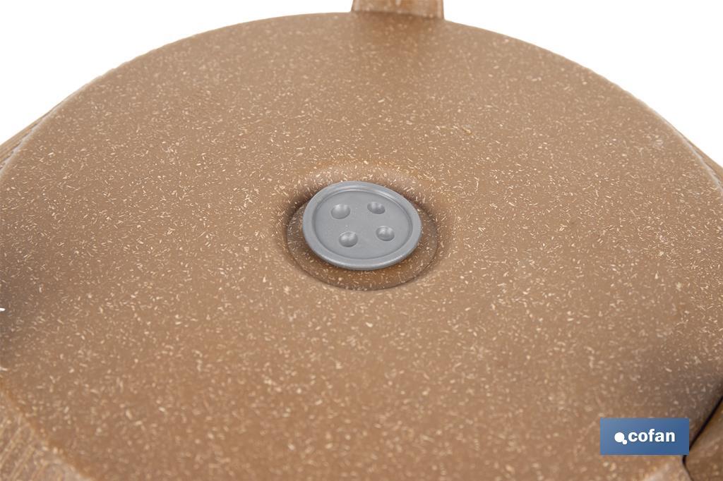 Macetas decorativas con patas desmontables | Macetas redondas con rayas | Resistentes a UV | Disponibles en varios colores y diferentes medidas - Cofan