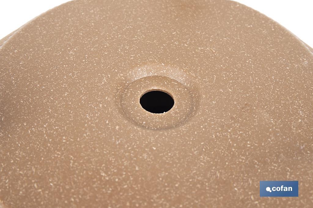 Macetas decorativas con patas desmontables | Macetas redondas con rayas | Resistentes a UV | Disponibles en varios colores y diferentes medidas - Cofan
