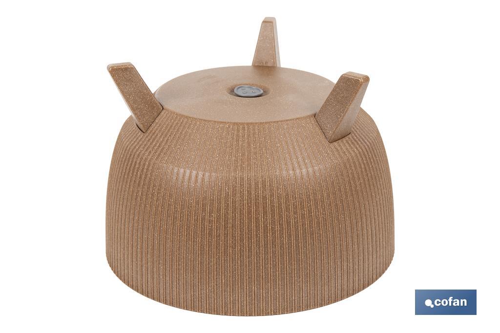 Macetas decorativas con patas desmontables | Macetas redondas con rayas | Resistentes a UV | Disponibles en varios colores y diferentes medidas - Cofan
