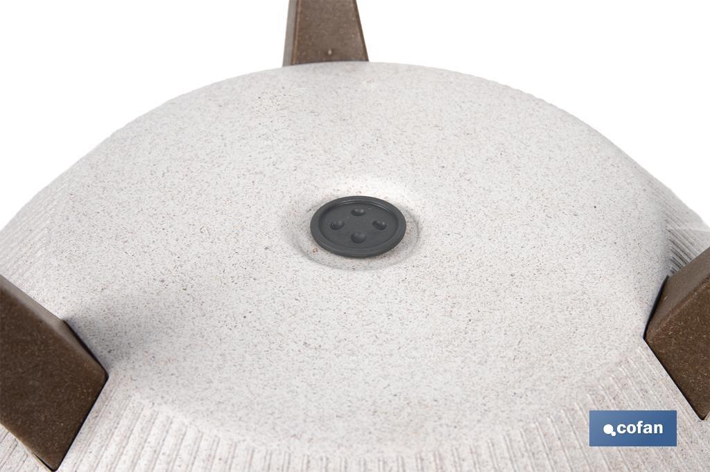 Macetas decorativas con patas desmontables | Macetas redondas con rayas | Resistentes a UV | Disponibles en varios colores y diferentes medidas - Cofan