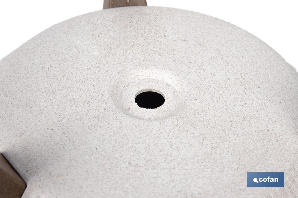 Macetas decorativas con patas desmontables | Macetas redondas con rayas | Resistentes a UV | Disponibles en varios colores y diferentes medidas - Cofan