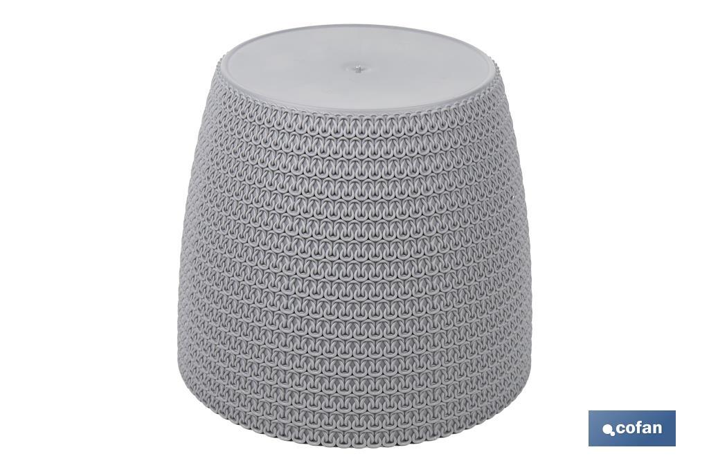 Maceteros decorativos con diseño trenzado | Resistentes a los UV | Material: polipropileno | Disponibles en diferentes medidas y colores - Cofan