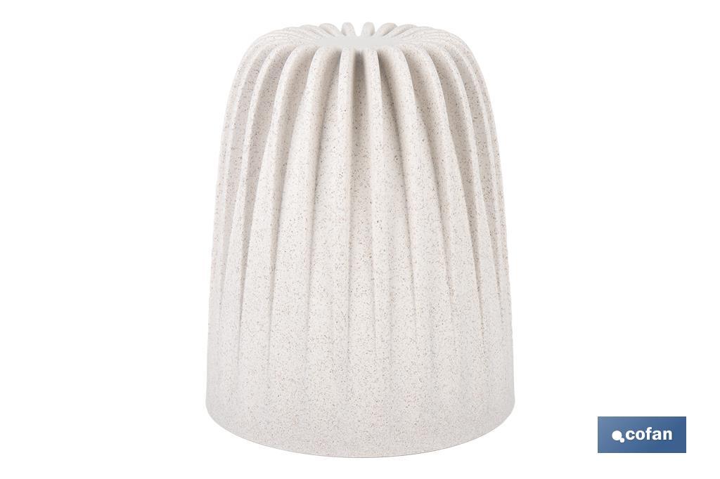Maceteros decorativos ecológicos | Diseño con rayas en relieve | Tapón de drenaje incorporado | Disponibles en dos colores con diferentes medidas - Cofan