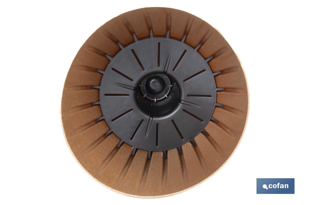 Maceteros decorativos ecológicos | Diseño con rayas en relieve | Tapón de drenaje incorporado | Disponibles en dos colores con diferentes medidas - Cofan