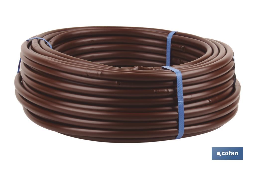 Drip irrigation hose with emitters | Weather resistant material | Ideal for gardening and agricultural sector - Cofan