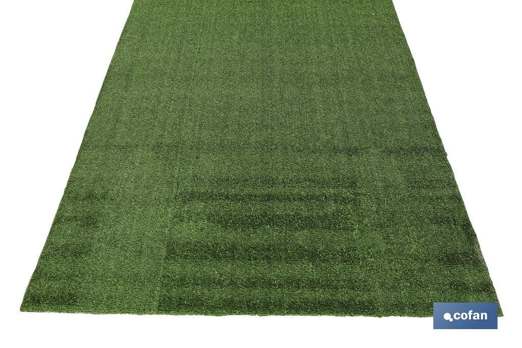 Artificial grass with pile height of 7mm | Lightweight and very easy to install - Cofan