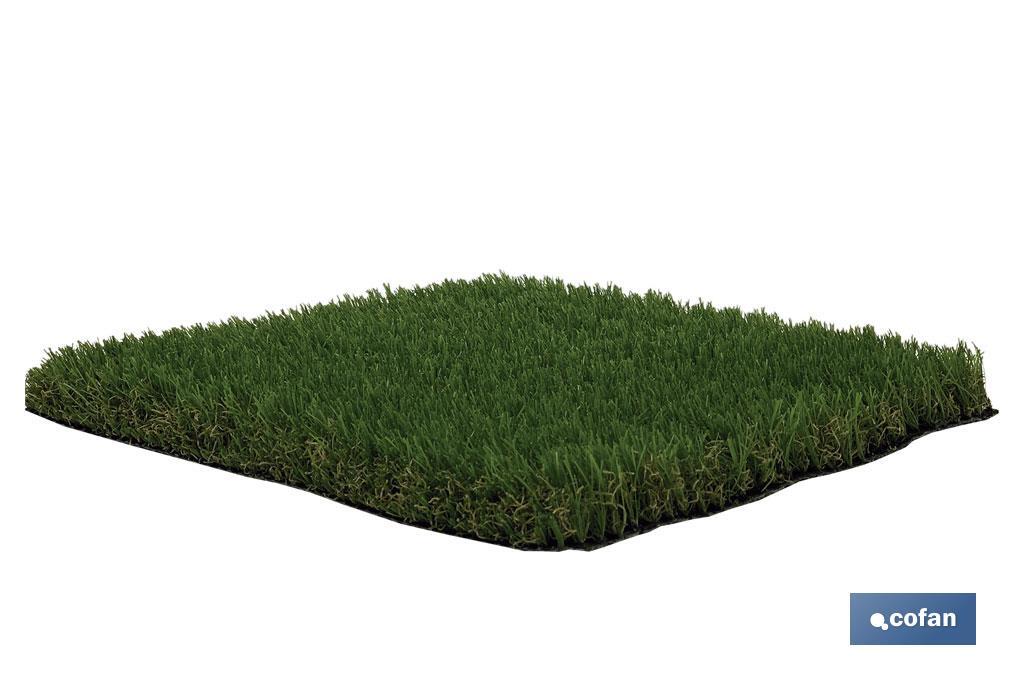 Artificial grass for terrace and garden | Padded, comfortable and resistant model | Ideal for outdoors and swimming pools - Cofan