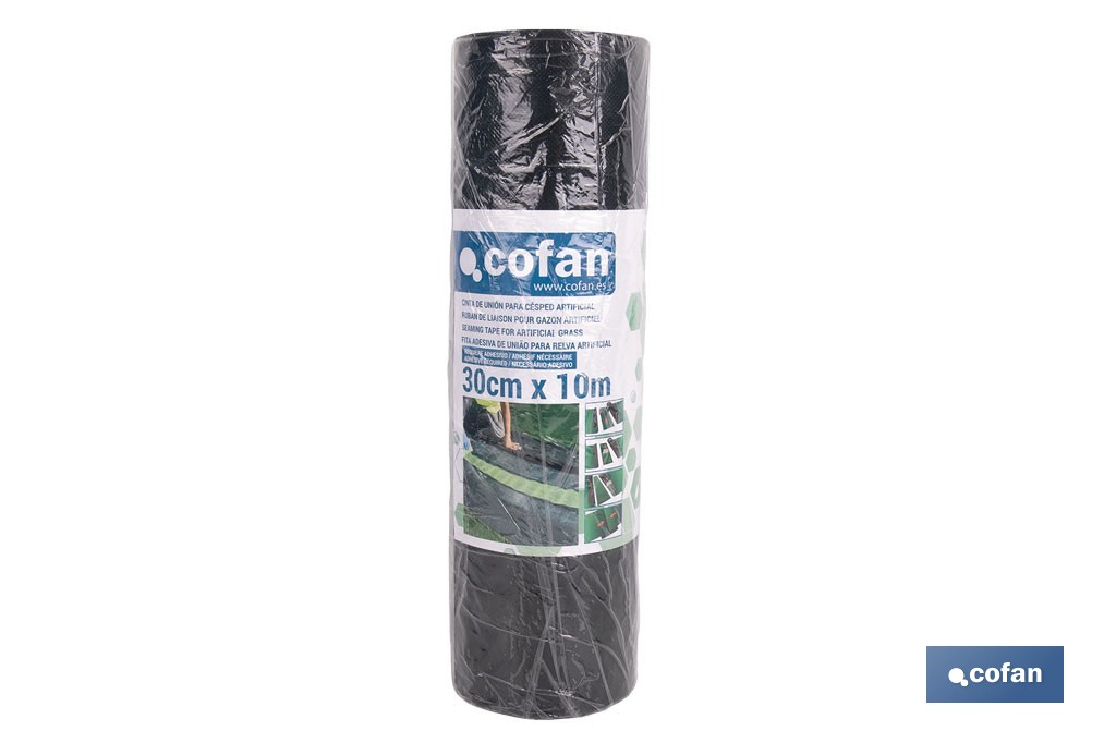 Cinta de unión para césped artificial sin adhesivo | Disponible en cuatro medidas diferentes - Cofan