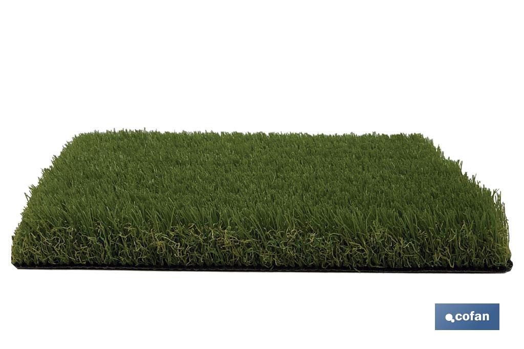 Artificial grass for terrace and garden | Padded, comfortable and resistant model | Ideal for outdoors and swimming pools - Cofan