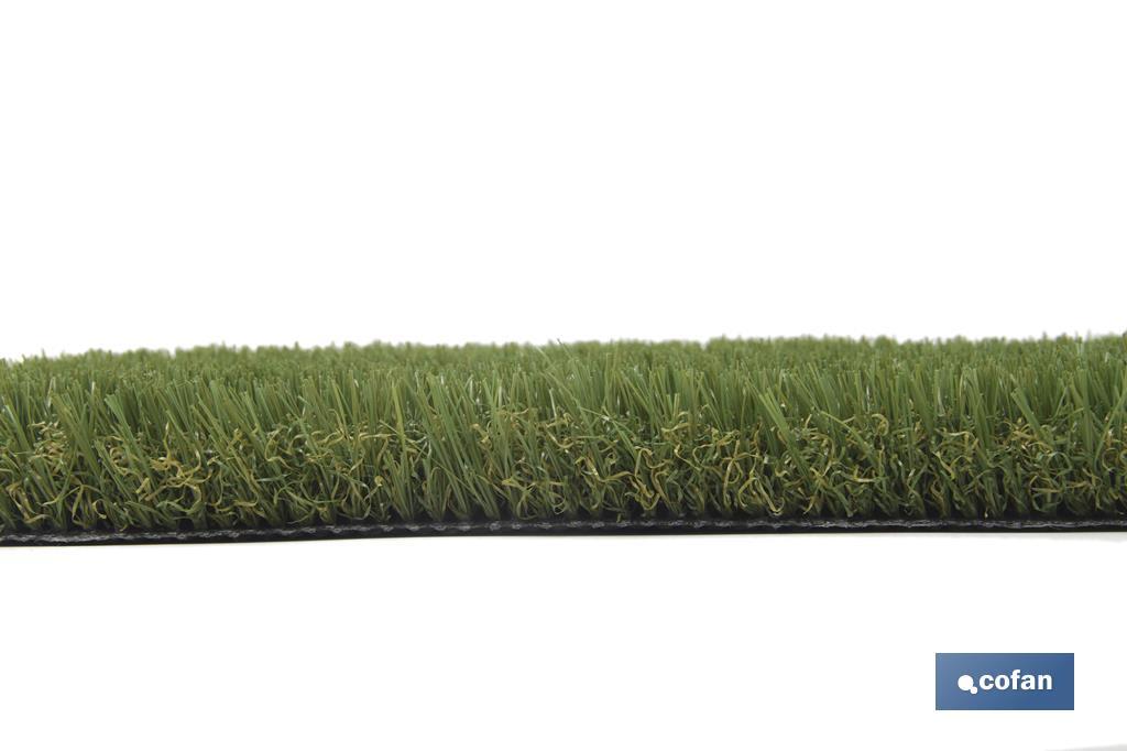 Artificial grass for terrace and garden | Padded, comfortable and resistant model | Ideal for outdoors and swimming pools - Cofan