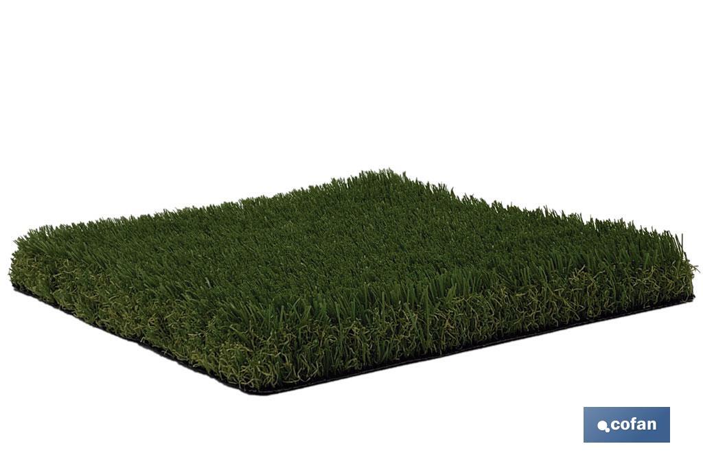 Artificial grass for terrace and garden | Padded, comfortable and resistant model | Ideal for outdoors and swimming pools - Cofan