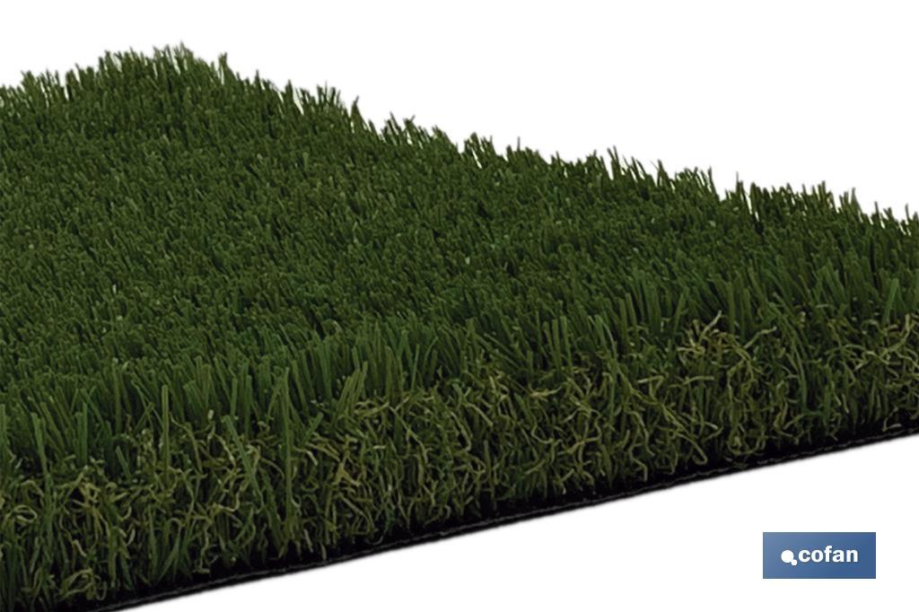 Artificial grass for terrace and garden | Padded, comfortable and resistant model | Ideal for outdoors and swimming pools - Cofan