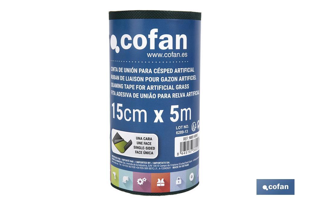 Single-sided artificial grass seaming tape | Available in two different sizes - Cofan