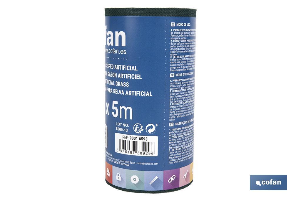Single-sided artificial grass seaming tape | Available in two different sizes - Cofan