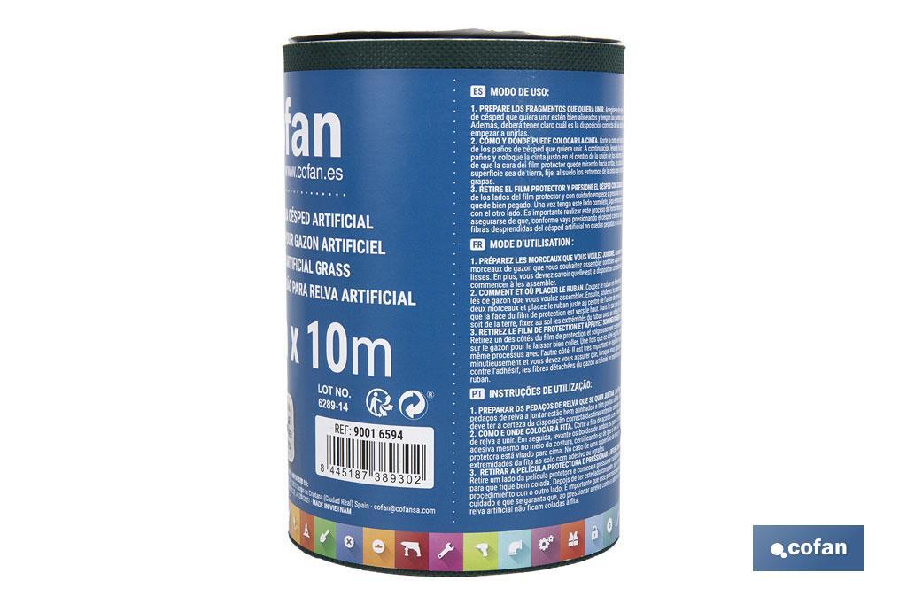 Single-sided artificial grass seaming tape | Available in two different sizes - Cofan