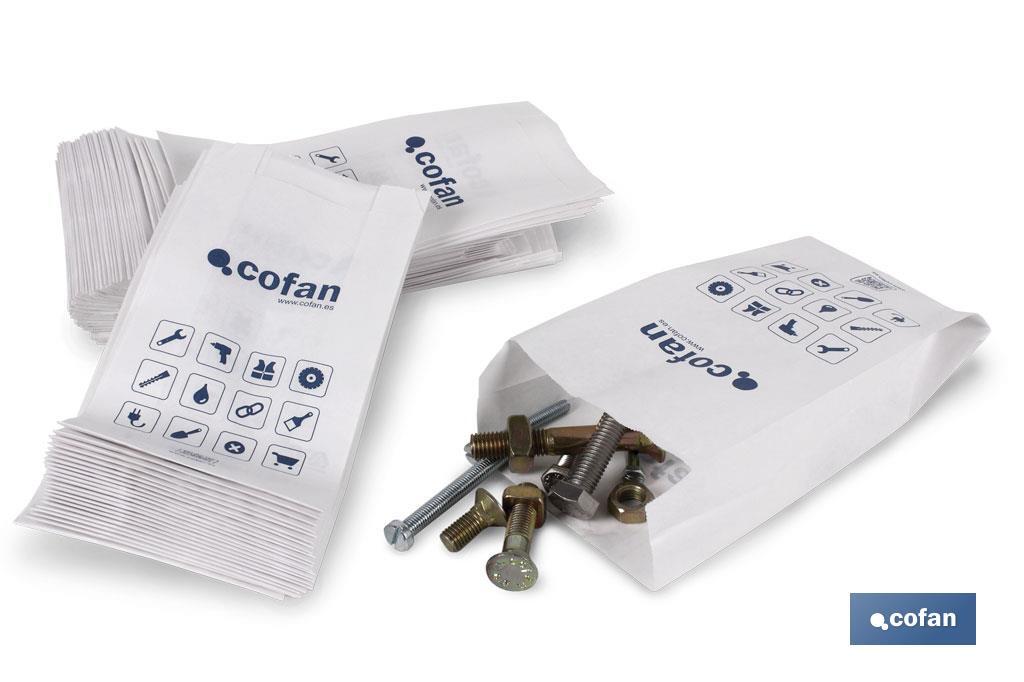 SACOS TIPO ENVELOPE COFAN, PARA PRODUTOS PEQUENOS. - Cofan