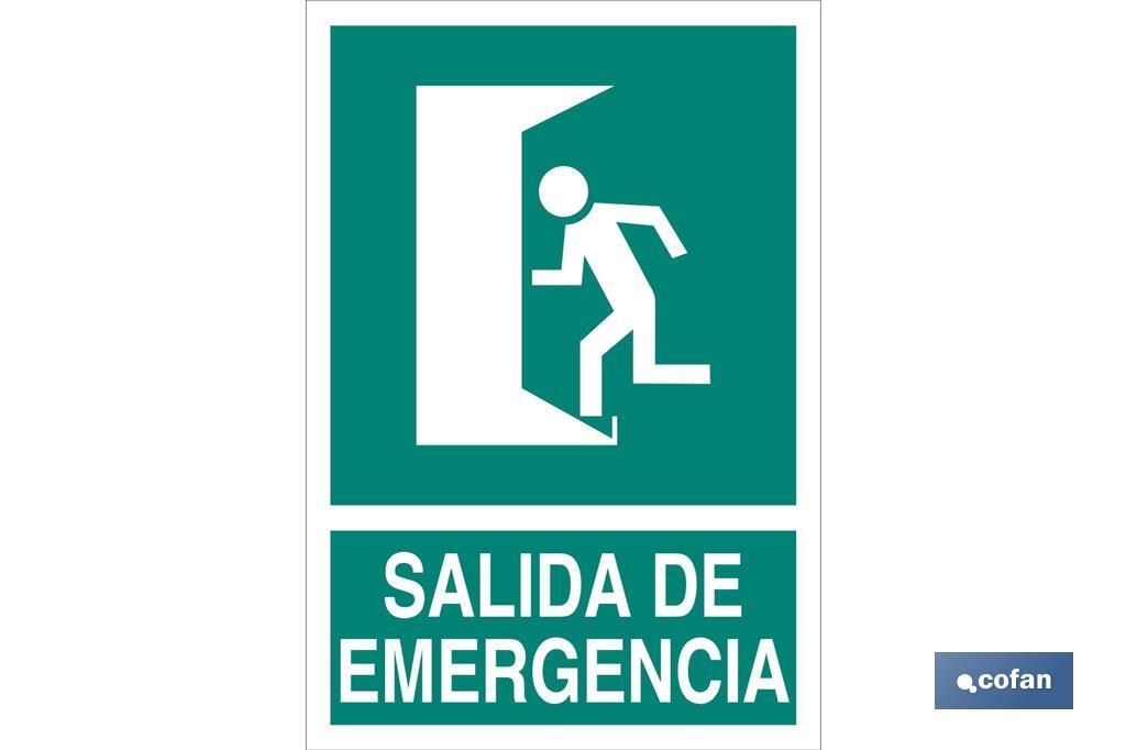 Salida de Emergencia Texto - Cofan