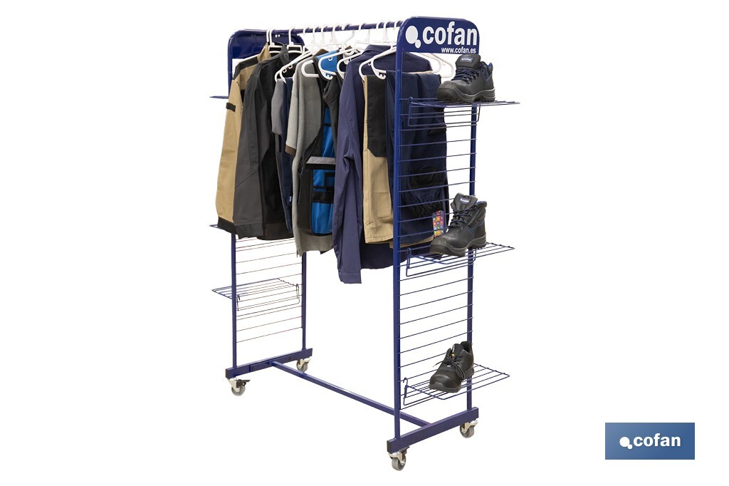 DISPLAY STAND FOR CLOTHES, FOOTWEAR AND GLOVES - Cofan