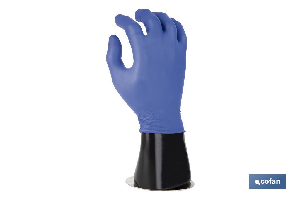 Glove display hand | Mannequin right hand with magnetic base | Black polypropylene - Cofan