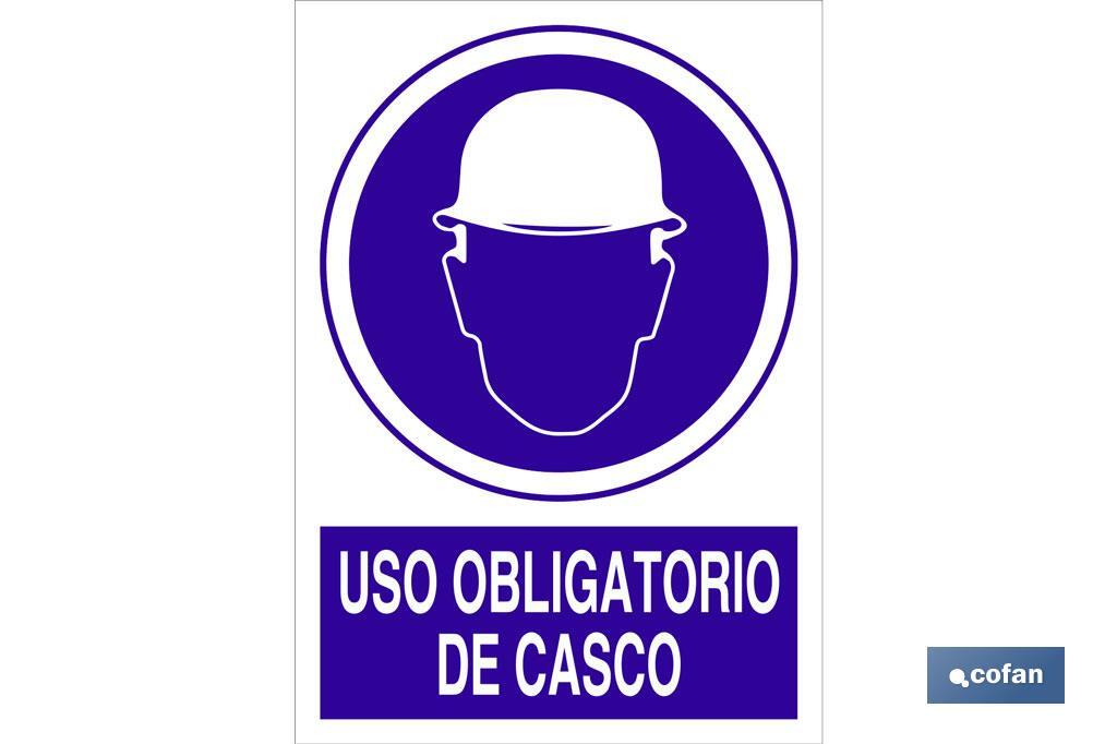 Uso obrigatório de capacete - Cofan